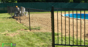 landscape fencing installation for Long Island pools